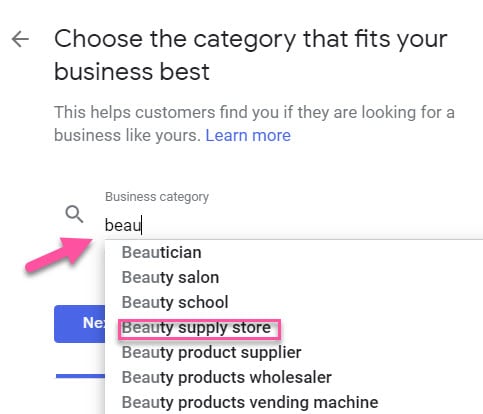 how to set up google my business for Avon