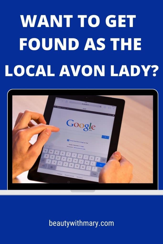 Selling Avon Online Tips - Be Local Avon Lady