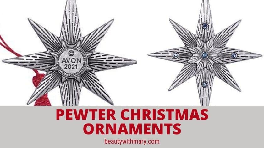 NEW Avon Pewter Ornaments 2021 - Avon Christmas Collectibles