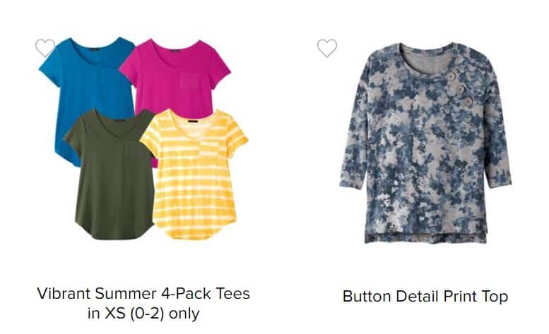 Avon Clothing Clearance