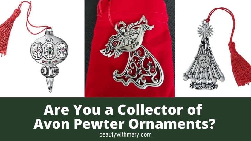 Avon Pewter Ornaments Collectible