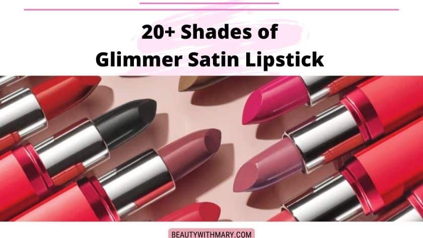 Avon Glimmer Satin Lipstick shades